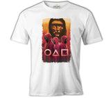 Squid Game - Maske Sarı ve Askerler Beyaz Erkek Tshirt