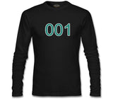 Squid Game-Number 001 Black Men's Sweatshirt