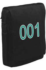 Squid Game-Number 001 Unisex Siyah Postacı Çanta