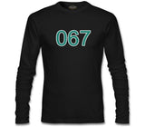 Squid Game-Number 067 Black Men's Sweatshirt