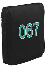 Squid Game-Number 067 Unisex Siyah Postacı Çanta