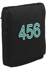 Squid Game-Number 456 Unisex Siyah Postacı Çanta