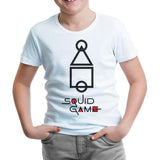 Squid Game - Şekil Beyaz Çocuk Tshirt