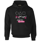 Squid Game - Triangle Black Men's Zipperless Hoodie
