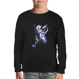 Stairs to the Moon - Astronauts Black Kids Sweatshirt