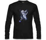 Stairs to the Moon - Astronotlar Siyah Erkek Sweatshirt