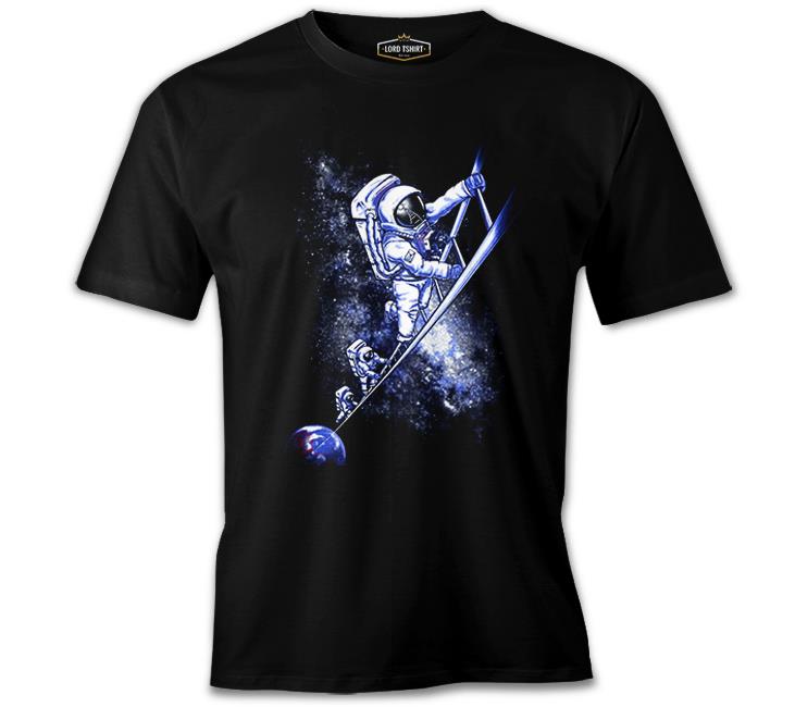 Stairs to the Moon - Astronauts Black Men's Tshirt