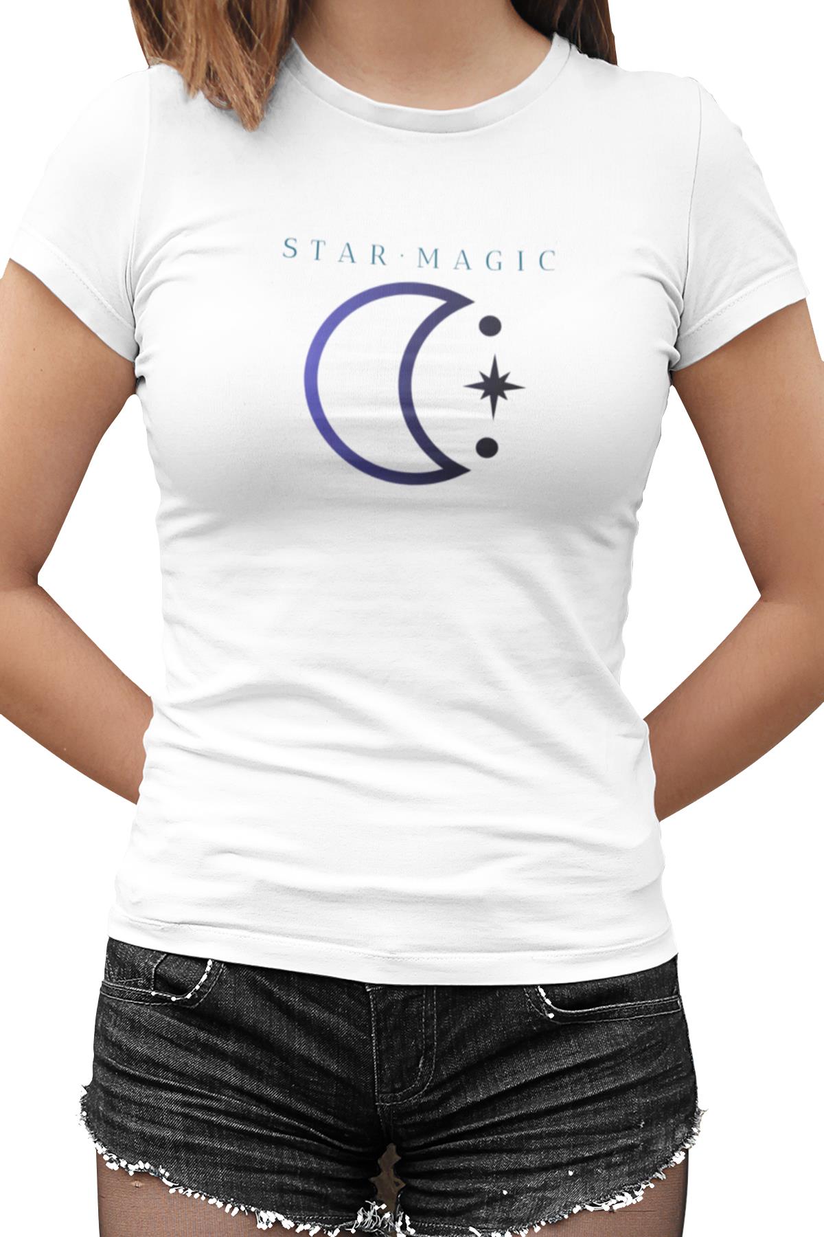 Star Magic Beyaz Kadın Tshirt