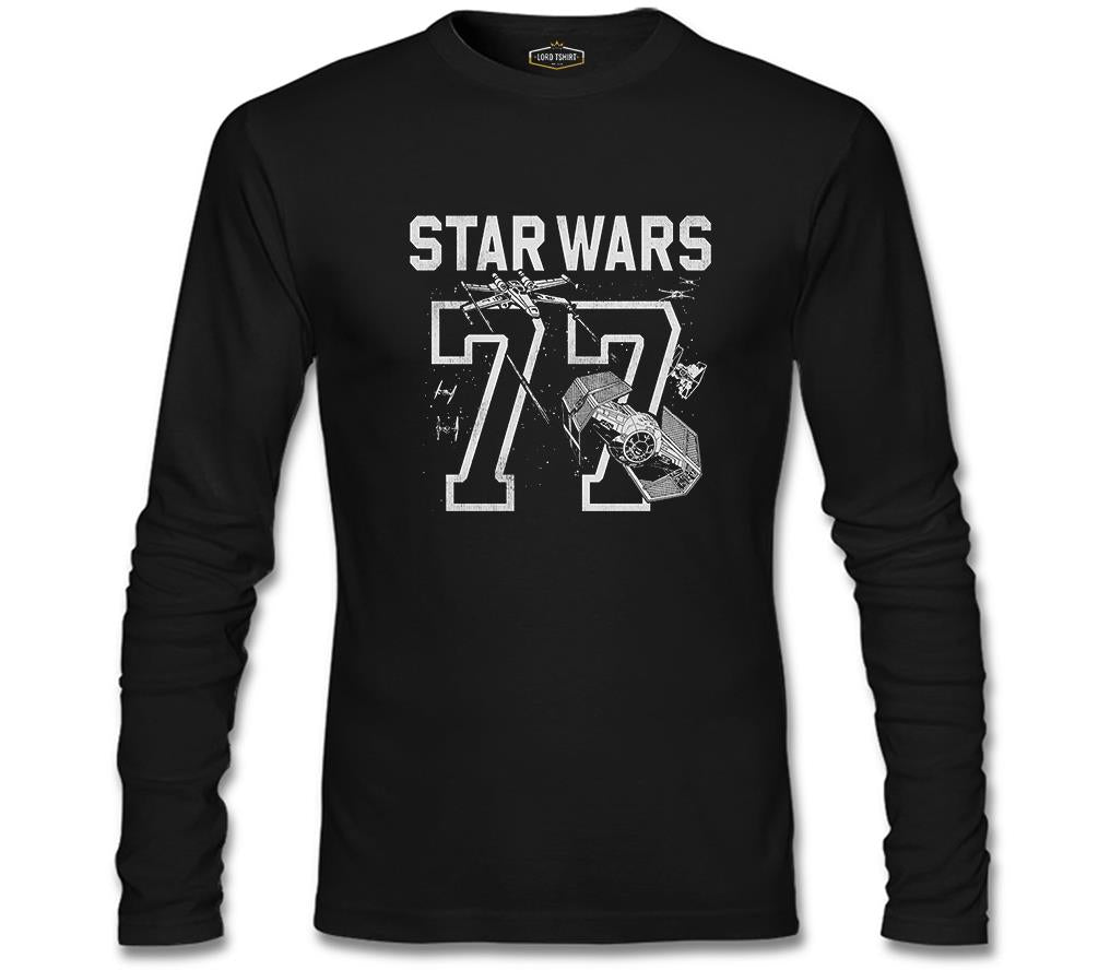 Star Wars - 77 Siyah Erkek Sweatshirt