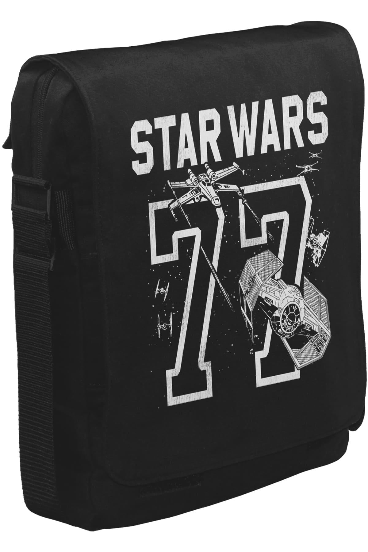 Star Wars - 77 Unisex Siyah Postacı Çanta