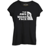 Star Wars - Awkwardness of The Force Siyah Kadın Tshirt