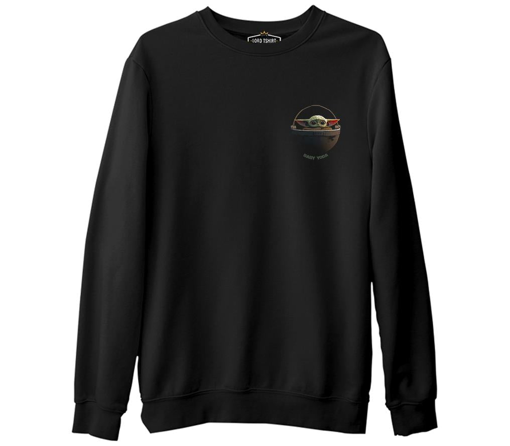 Star Wars - Baby Yoda Black Men's Thick Sweatshirt