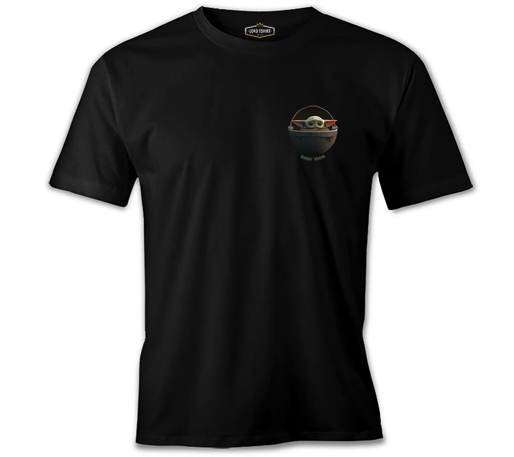 Star Wars - Baby Yoda Siyah Erkek Tshirt
