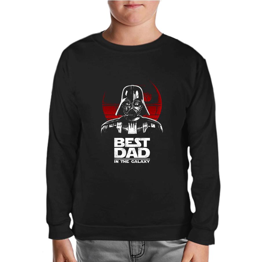 Star Wars - Best Dad Black Kids Sweatshirt