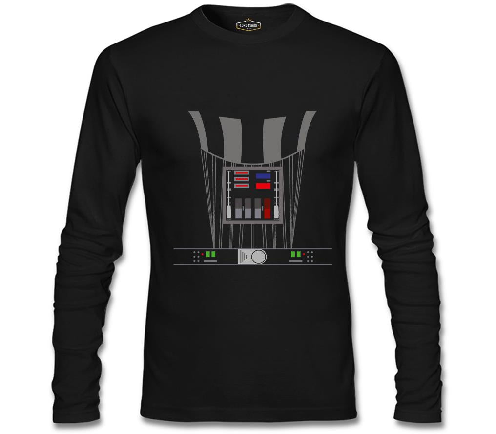 Star Wars - Darth Vader Armor Siyah Erkek Sweatshirt