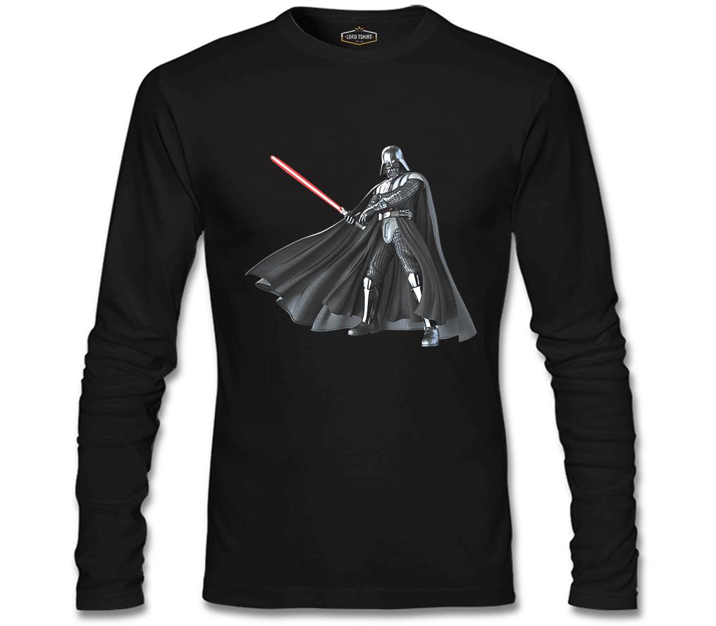 Star Wars - Darth Vader Lightsaber Siyah Erkek Sweatshirt