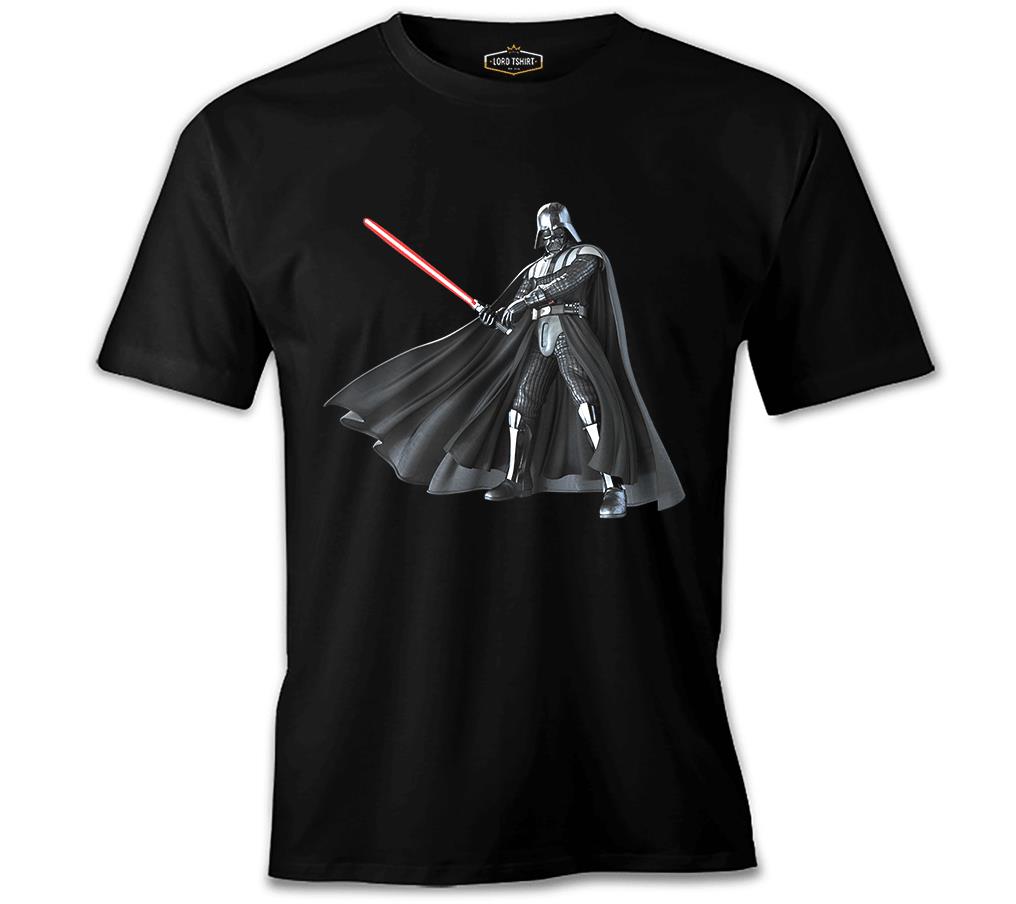Star Wars - Darth Vader Lightsaber Siyah Erkek Tshirt