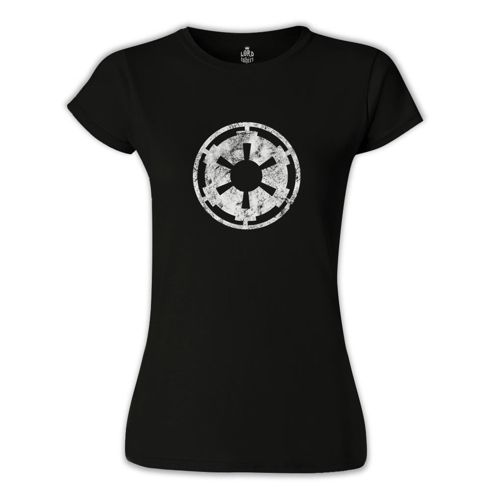 Star Wars - Galactic Empire Logo Siyah Bayan Tshirt