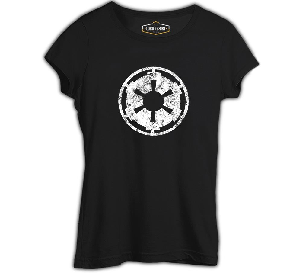 Star Wars - Galactic Empire Logo Siyah Bayan Tshirt