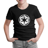 Star Wars - Galactic Empire Logo Siyah Çocuk Tshirt