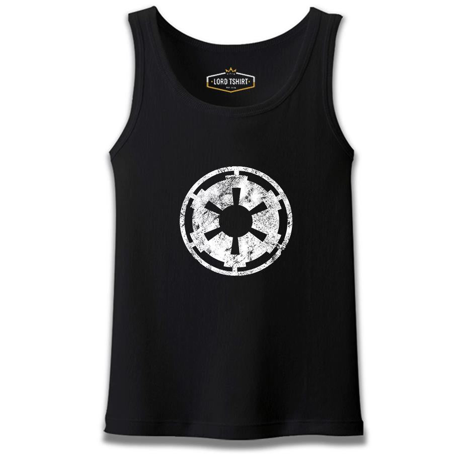 Star Wars - Galactic Empire Logo Siyah Erkek Atlet