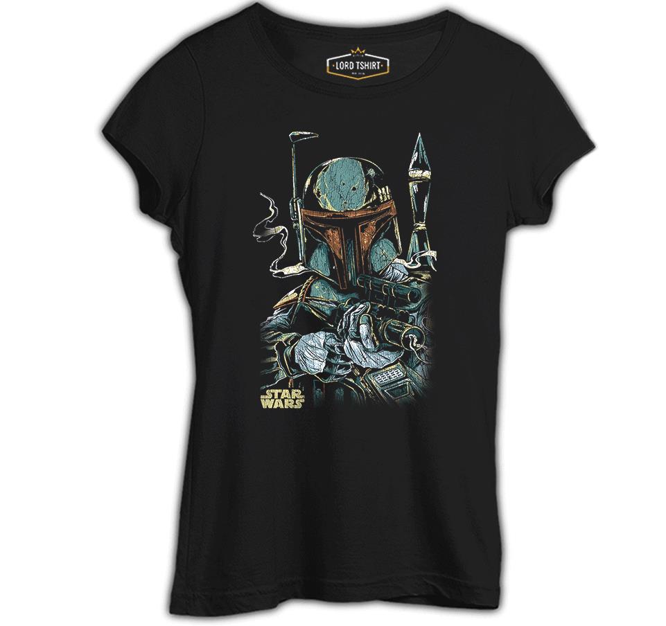 Star Wars - Gun Siyah Bayan Tshirt
