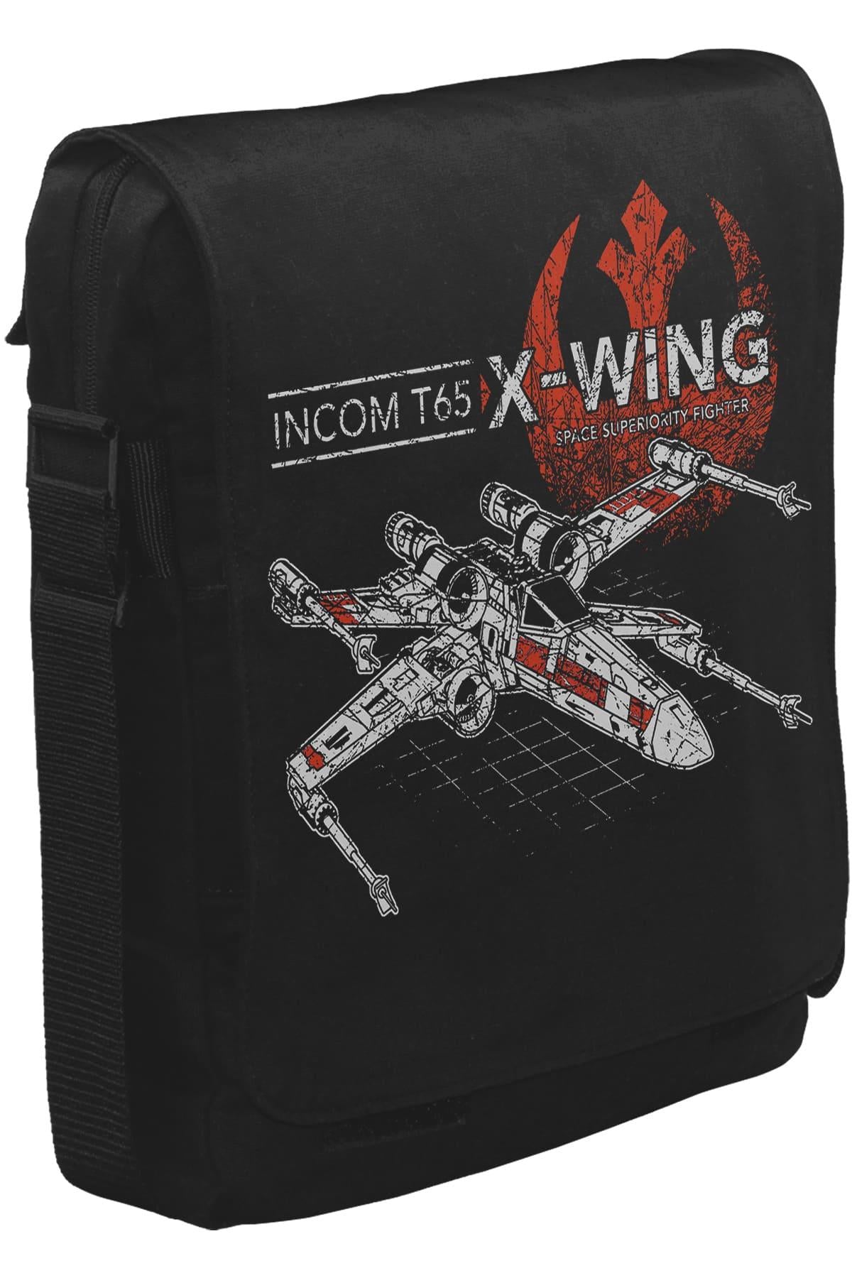 Star Wars - Incom T65 Unisex Siyah Postacı Çanta