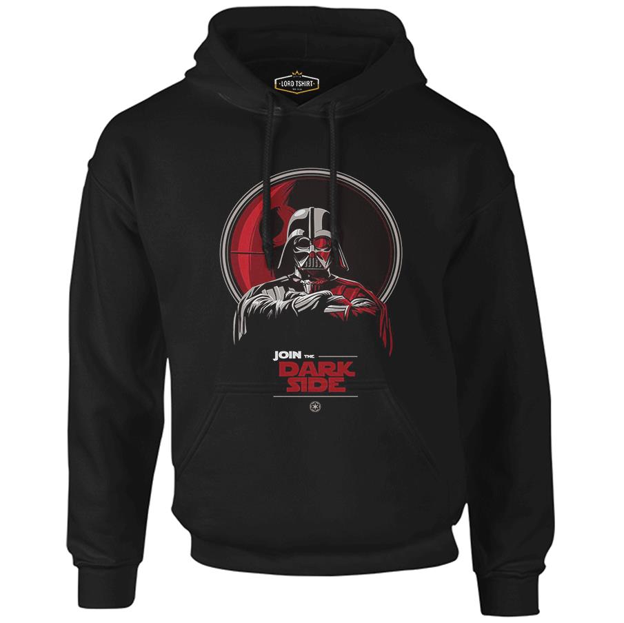 Star Wars - Join the Dark Side Siyah Erkek Fermuarsız Kapşonlu