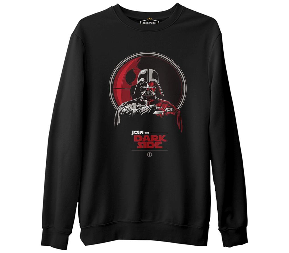 Star Wars - Join the Dark Side  Siyah Erkek Kalın Sweatshirt