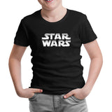 Star Wars - Logo Metallic Black Kids Tshirt