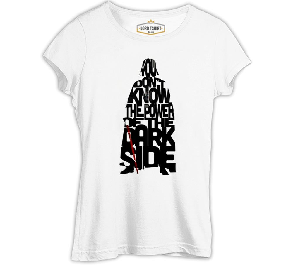 Star Wars - Power of the Dark Side Beyaz Kadın Tshirt