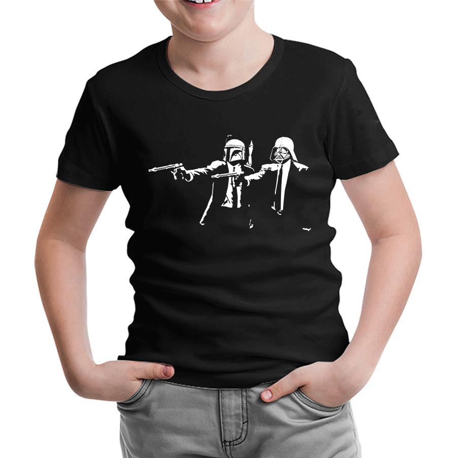 Star Wars & Pulp Fiction Siyah Çocuk Tshirt