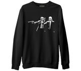 Star Wars & Pulp Fiction  Siyah Erkek Kalın Sweatshirt