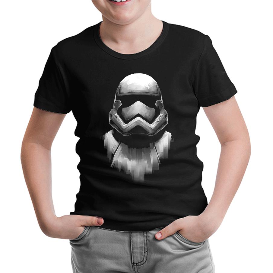 Star Wars - Storm Trooper Siyah Çocuk Tshirt