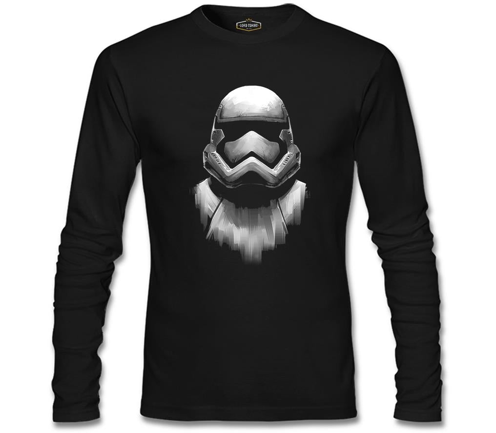 Star Wars - Storm Trooper Siyah Erkek Sweatshirt