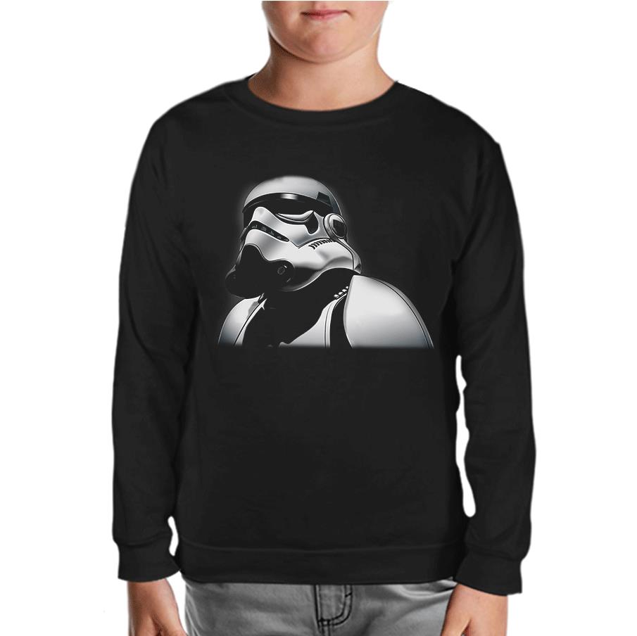 Star Wars - Stormtrooper 2 Black Kids Sweatshirt