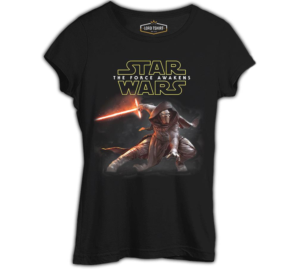 Star Wars - The Force Awakens 10 Siyah Bayan Tshirt