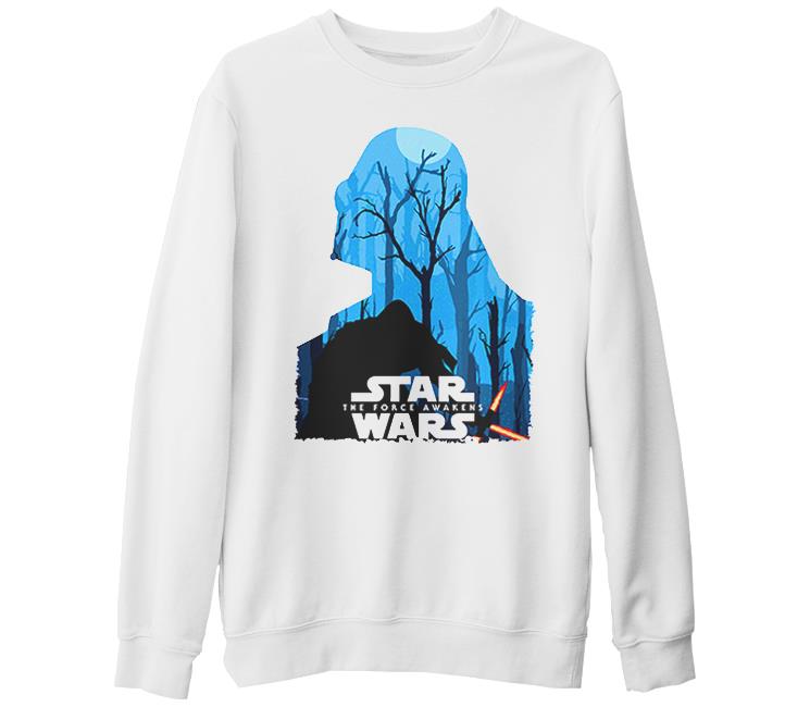 Star Wars - The Force Awakens 2 White Thick Sweatshirt