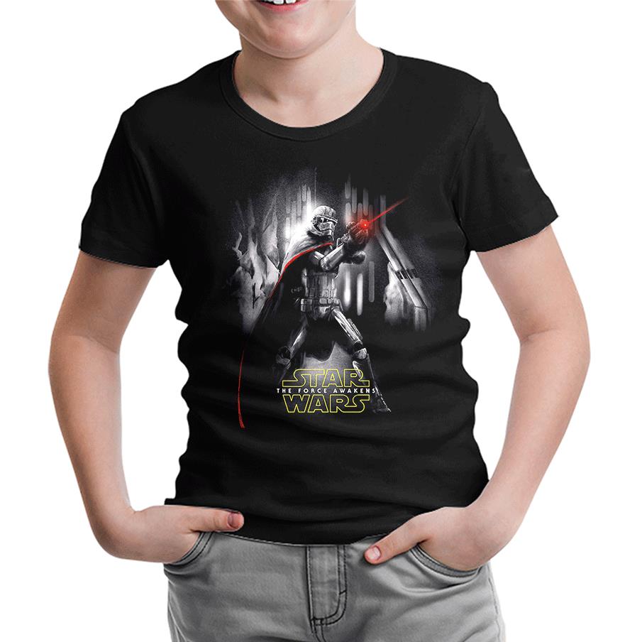 Star Wars - The Force Awakens 3 Siyah Çocuk Tshirt