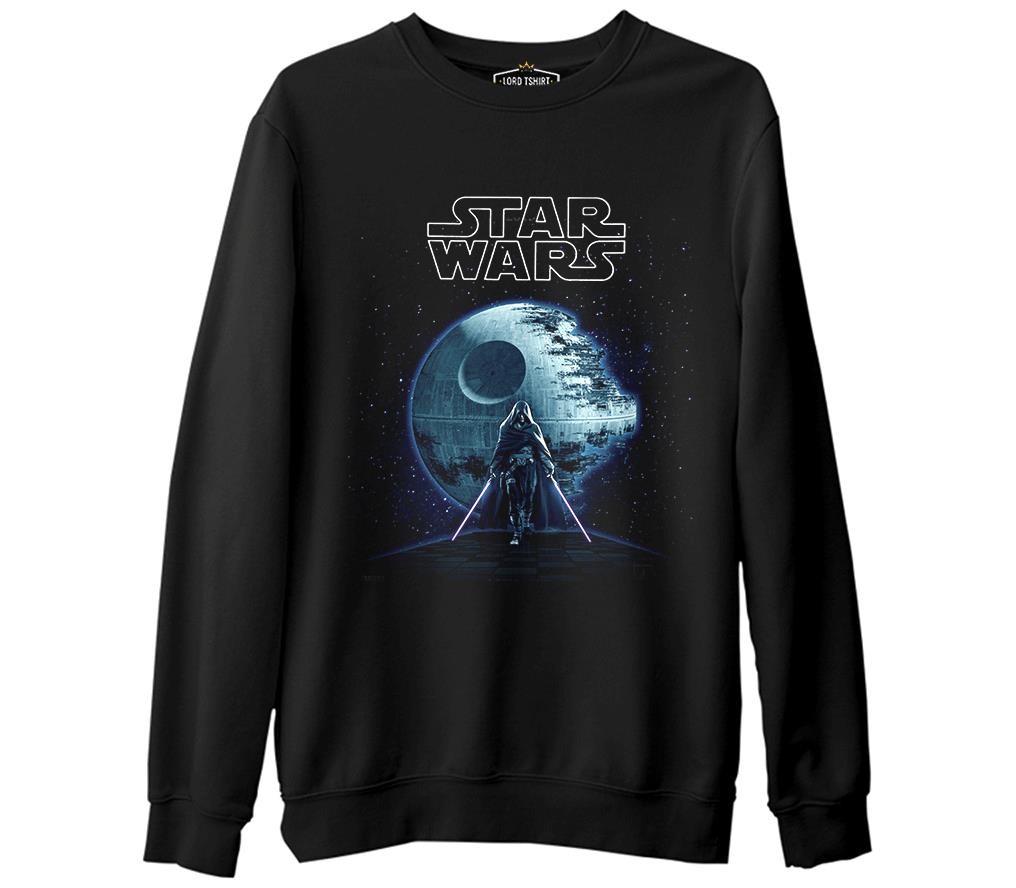 Star Wars - The Force Awakens 6  Siyah Erkek Kalın Sweatshirt