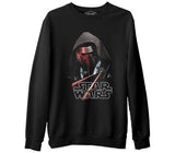 Star Wars - The Force Awakens 7  Siyah Erkek Kalın Sweatshirt
