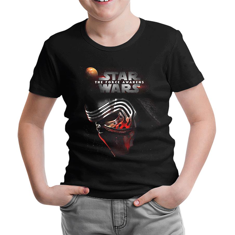 Star Wars - The Force Awakens 8 Siyah Çocuk Tshirt