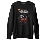 Star Wars - The Force Awakens 8  Siyah Erkek Kalın Sweatshirt