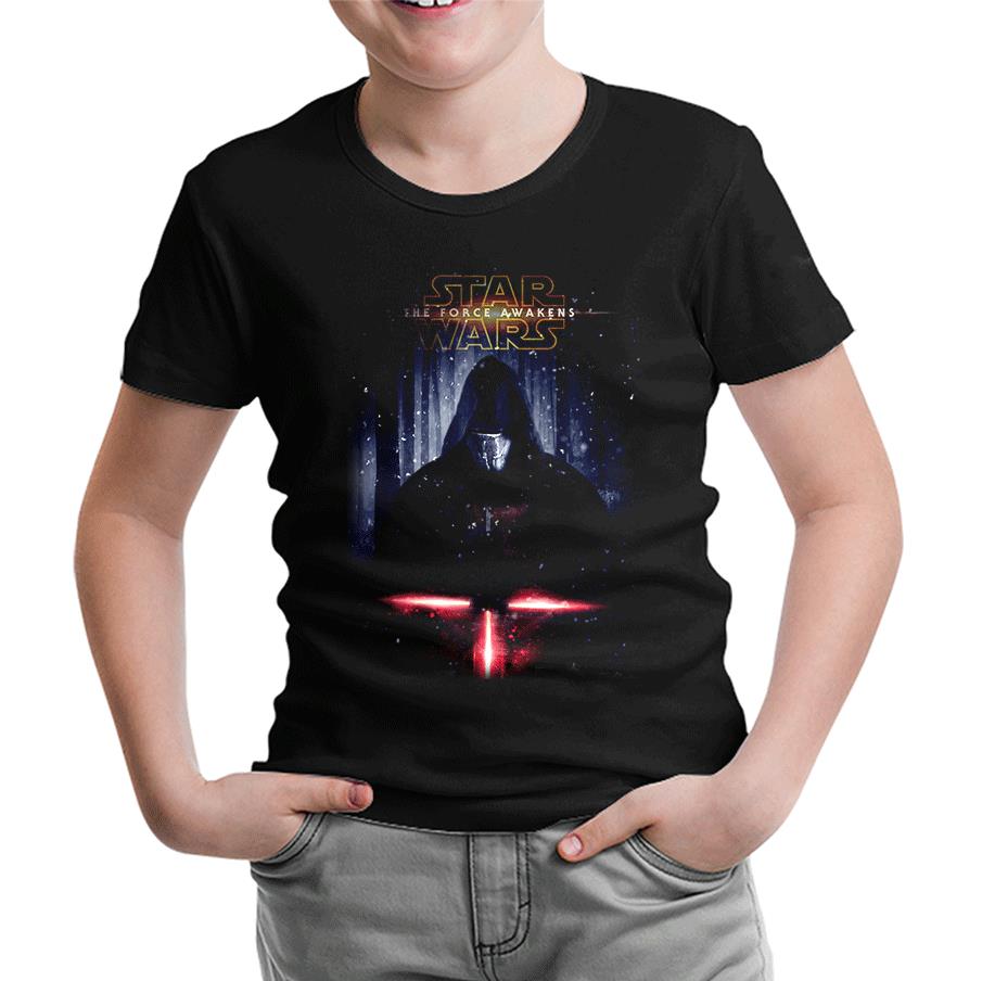 Star Wars - The Force Awakens 9 Siyah Çocuk Tshirt