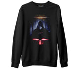 Star Wars - The Force Awakens 9  Siyah Erkek Kalın Sweatshirt