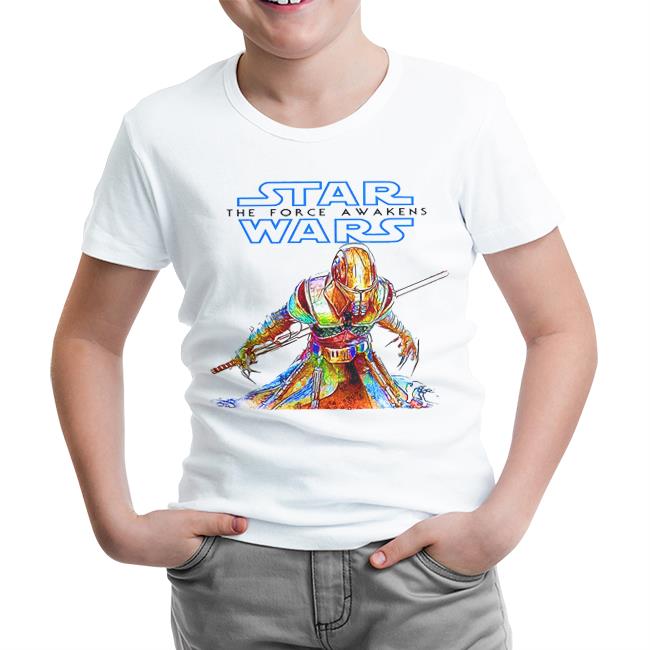 Star Wars - The Force Awakens White Kids Tshirt