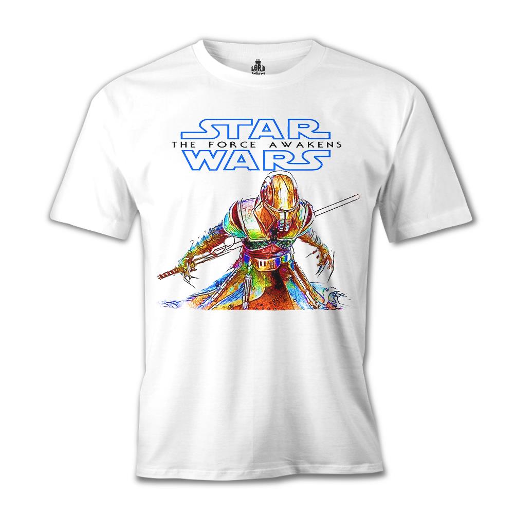 Star Wars - The Force Awakens White Men's Tshirt