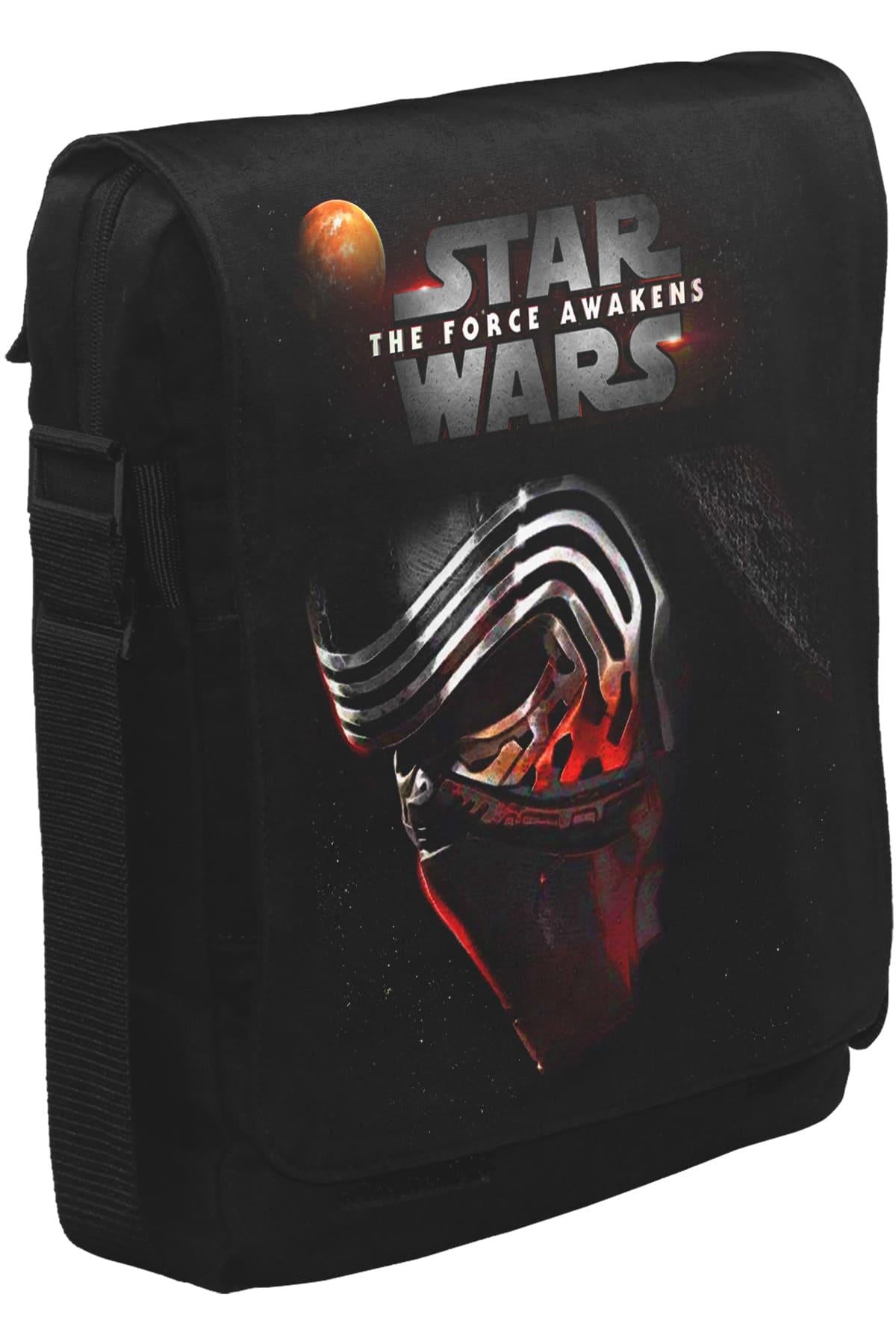Star Wars - The Force Awakens VIII Unisex Siyah Postacı Çanta