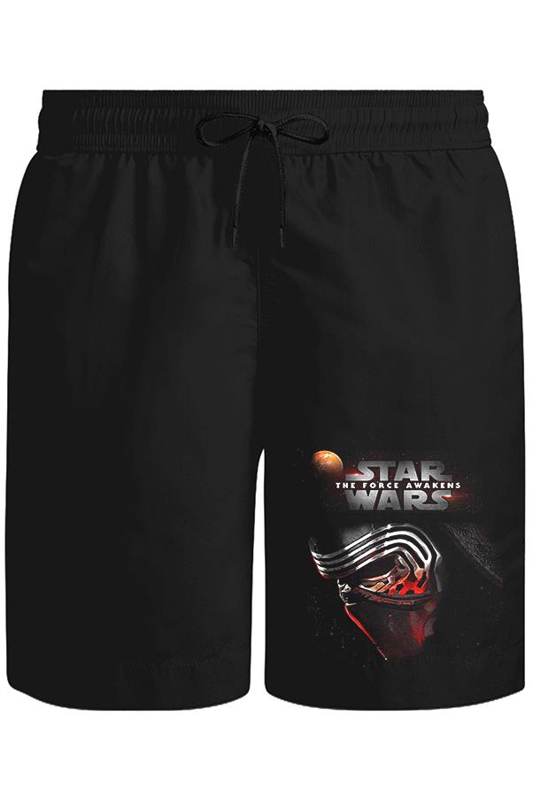 Star Wars - The Force Awakens VIII Unisex Siyah Şort
