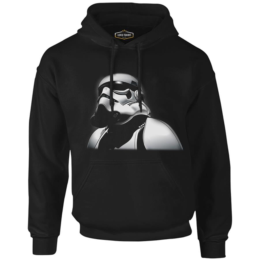 Star Wars - The Trooper 2 Siyah Erkek Fermuarsız Kapşonlu
